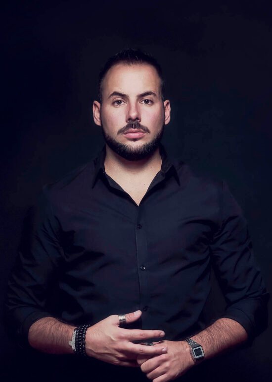 shooting portrait homme studio photographe bouc bel air