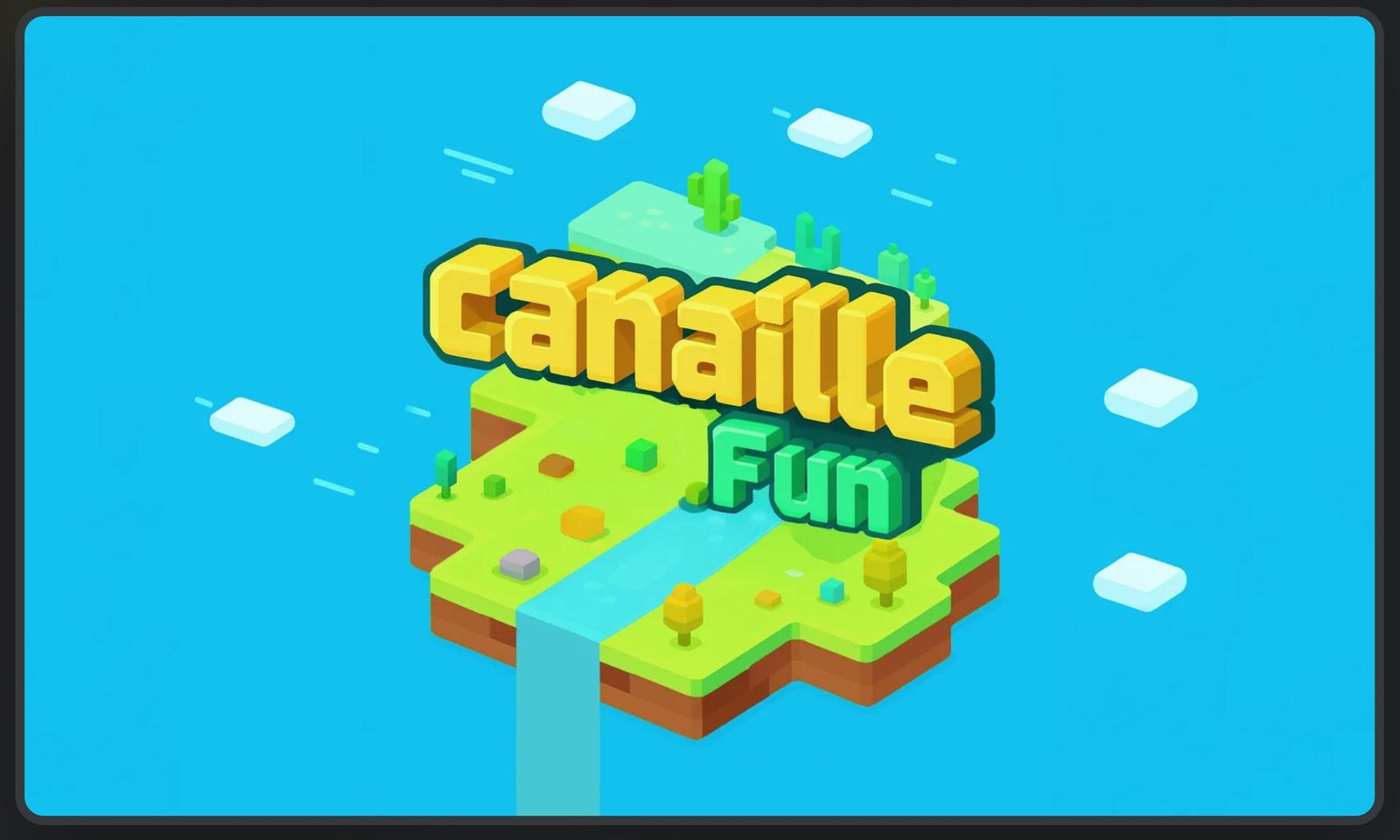 Monde de jeu isométrique coloré avec des personnages ludiques